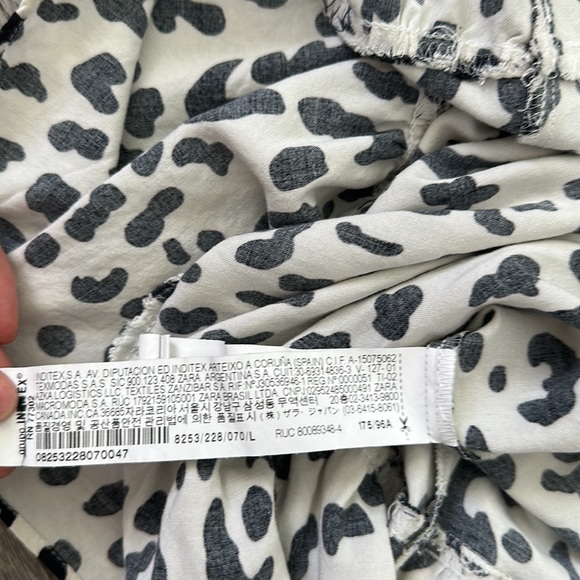 NWOT Zara Animal Print Babydoll Mini Dress - Picture 12 of 12